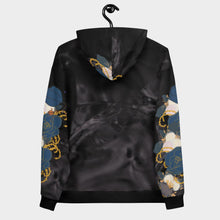 Load image into Gallery viewer, Black Water Floral Unisex Hoodie