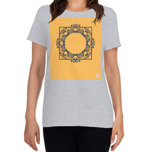 Load image into Gallery viewer, Gray Roses Scoop Neck Short Sleeve Tee / +6 Colors