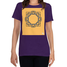Load image into Gallery viewer, Gray Roses Scoop Neck Short Sleeve Tee / +6 Colors